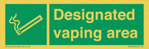 Designated vaping area